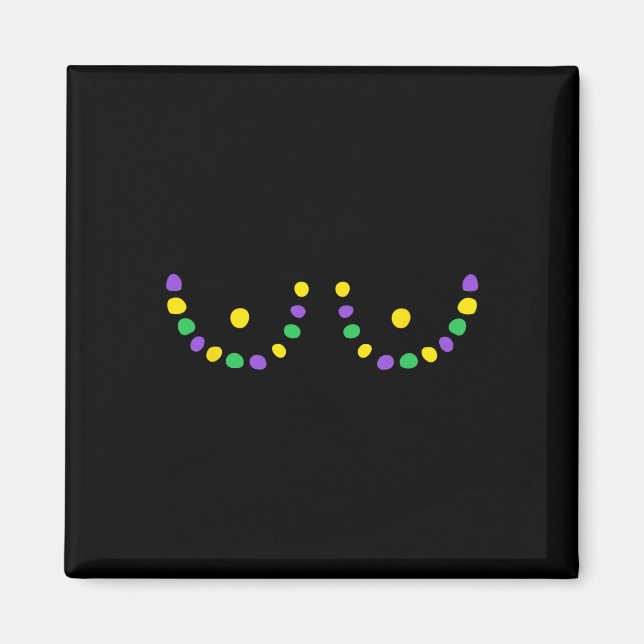 Imán Feliz Mardi Gras Divertido  (Frente)