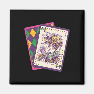 Imán Feliz Mardi Gras Tarot Card Louisiana Mardi Gras Q