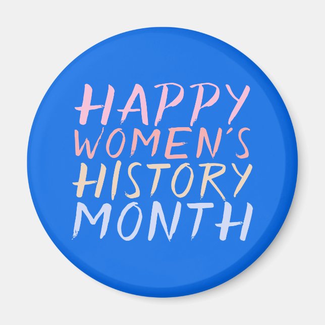 IMÁN FELIZ MES DE HISTORIA DE MUJERES (Frente)