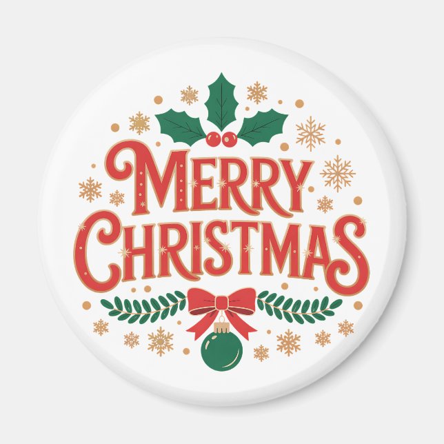 Imán Feliz Navidad (Frente)