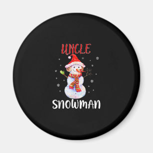 Imán Feliz Navidad 2020 Tío Snowman En Máscara Pajama