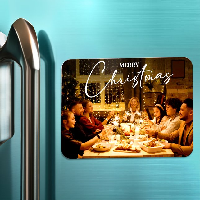 Imán Feliz Navidad 2023 Elegante festividad fotográfica (Subido por el creador)