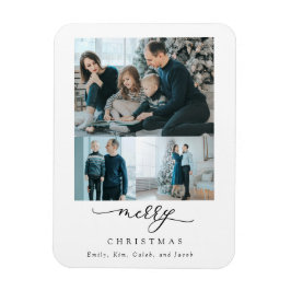 Imán Feliz Navidad 3 Collage de fotos Moda moderna