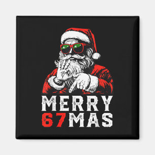 Imán Feliz Navidad 6 7 Meme Divertido Santa 67 Mano Xma