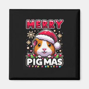 Imán Feliz Navidad a los Navidades de Navidad Guinea Pi