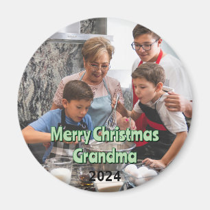 Imán Feliz Navidad Abuela 2024 Magnet
