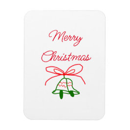 Imán Feliz Navidad arcos rojos con campanas de jingle v