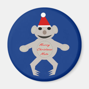 Imán Feliz Navidad Australiana Koala Bear Magnet
