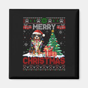 Imán Feliz Navidad Bernese Mountain Perg Lover Ugly Xm