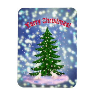 Imán Feliz Navidad boletus blancos picante Magnet