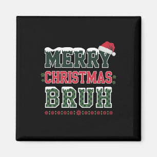 Imán Feliz Navidad Bruh Meme Diciendo Graciosamente A H