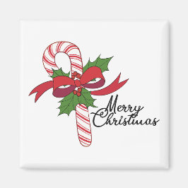 Imán Feliz Navidad Candy Cane