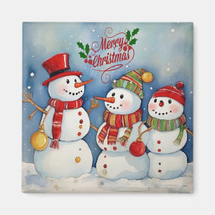 Imán Feliz Navidad, Celebración de los Muñecos de Nieve