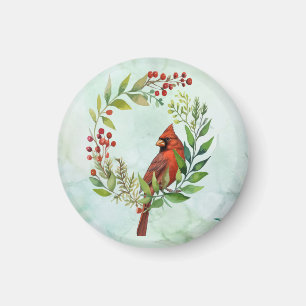 Imán Feliz Navidad Clásico Cardenal 
