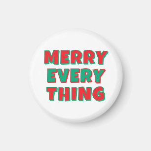 Imán Feliz Navidad Clásico Único Minimalista Sencillo