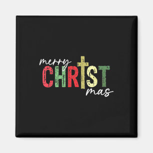 Imán Feliz Navidad Cristiano Jesús Cruz Fe Religi