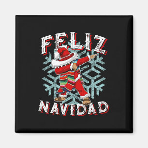 Imán Feliz Navidad Dabbing Navidad Sombrero