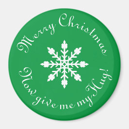 Imán ¡Feliz Navidad, dame mi abrazo!