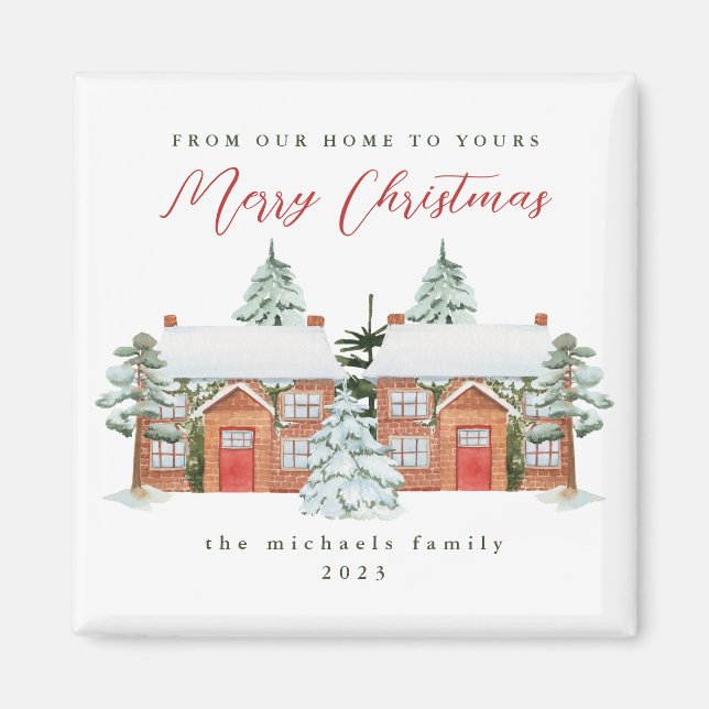 Imán Feliz Navidad desde tus vecinos (Frente)