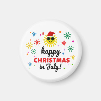 Imán Feliz Navidad en Julio