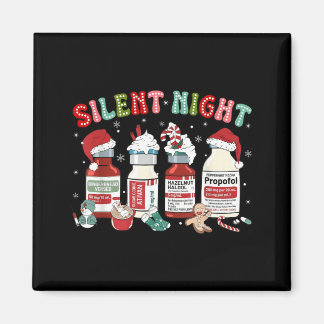 Imán Feliz Navidad Enfermera Uci Santa Propofol Silenci