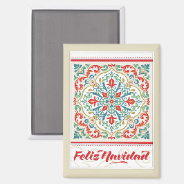 Imán Feliz Navidad Española Feliz Navidad