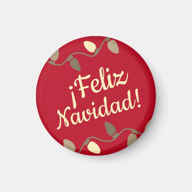 Imán Feliz navidad española Feliz Navidad Navidad (Frente)