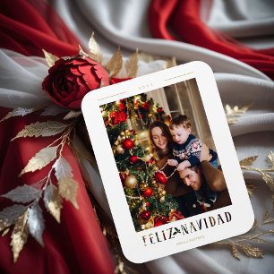Imán Feliz Navidad española - Foto de caligrafía modern