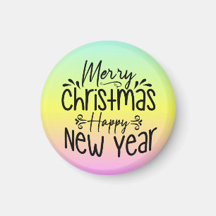 Imán Feliz Navidad Feliz Año Nuevo camiseta