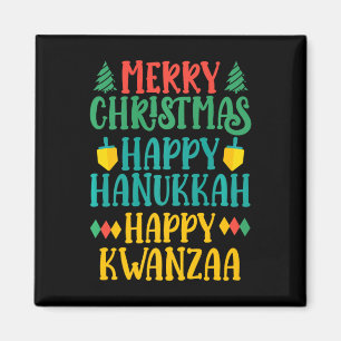 Imán Feliz Navidad Feliz Hanukkah Feliz Kwanzaa 11