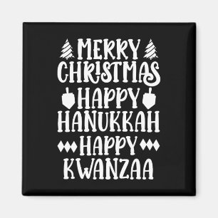 Imán Feliz Navidad Feliz Hanukkah Feliz Kwanzaa 13