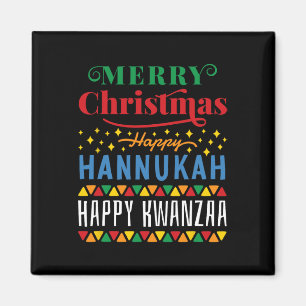 Imán Feliz Navidad Feliz Hanukkah Feliz Kwanzaa 14