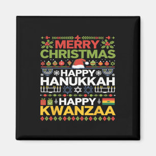 Imán Feliz Navidad Feliz Hanukkah Feliz Kwanzaa 17