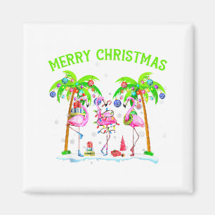 Imán Feliz Navidad Flamenco Navidad Luz de Palma Árbol