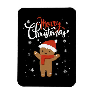 Imán Feliz Navidad Ginger Bread Xmas Navidades Cookie