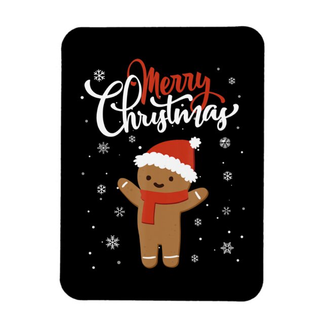 Imán Feliz Navidad Ginger Bread Xmas Navidades Cookie (Vertical)