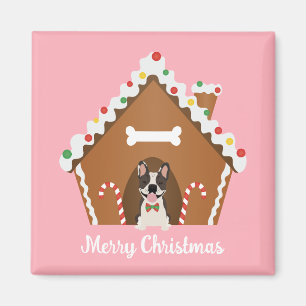 Imán Feliz Navidad Gingerbread Dog House