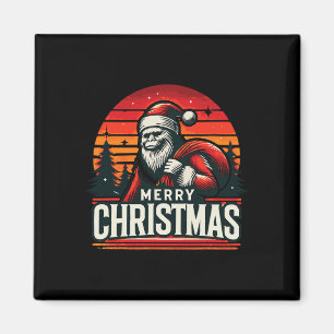 Imán ¡Feliz Navidad Guay Santa Bigfoot Ho! ¡Ho! ¡Ho!
