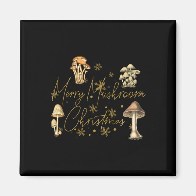 Imán Feliz Navidad Hongo  (Frente)
