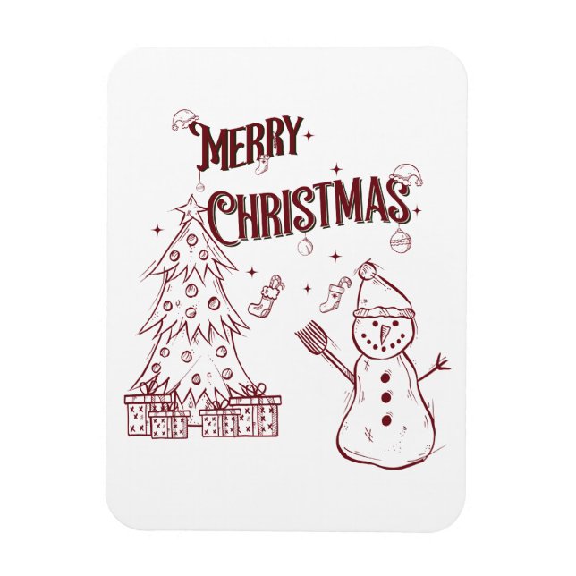 Imán Feliz Navidad juguetón (Vertical)