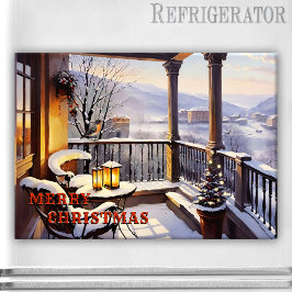 Imán Feliz Navidad Magnate italiano de balcón