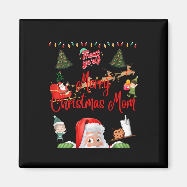 Imán Feliz Navidad Mamá (Frente)