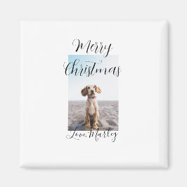 Imán Feliz Navidad mascota perro gato foto regalos de v