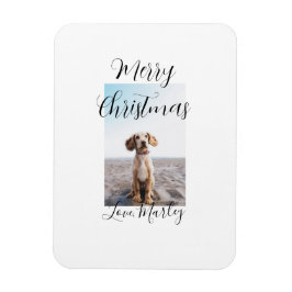 Imán Feliz Navidad mascota perro gato foto regalos de v