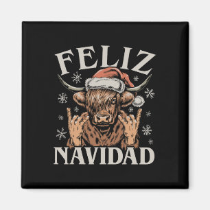 Imán Feliz Navidad Meme Emo Cow Gracioso Meme Navidades