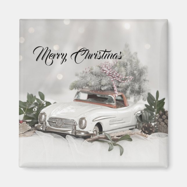 Imán Feliz Navidad Mercedes Benz (Frente)