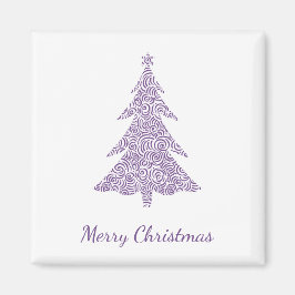 Imán Feliz Navidad, moderno árbol de navidad de remolin