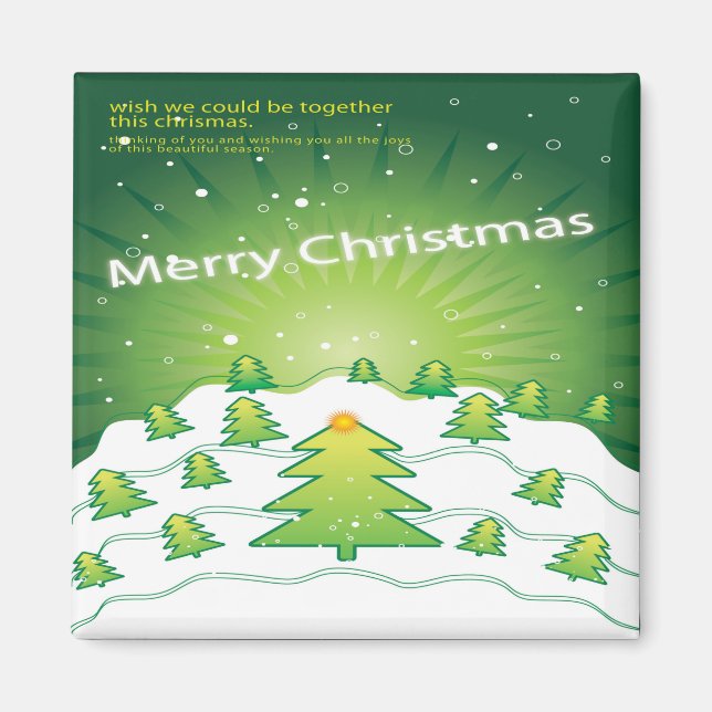 Imán Feliz Navidad Navidad Navidad Magnet Fridge Kitche (Frente)