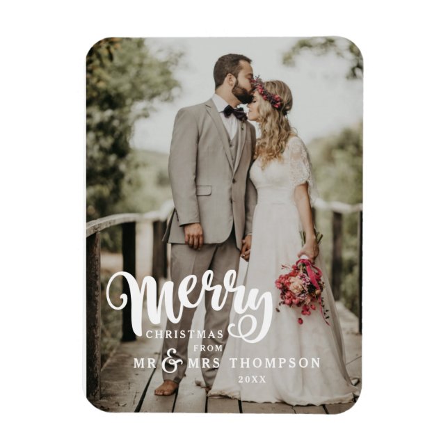 Imán Feliz Navidad | Navidades fotográficos Bodas (Vertical)