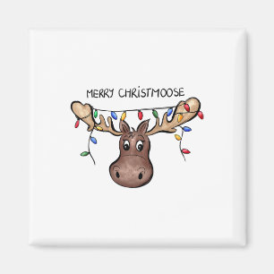Imán Feliz Navidad Navidades Moose Xmas Lover Holid
